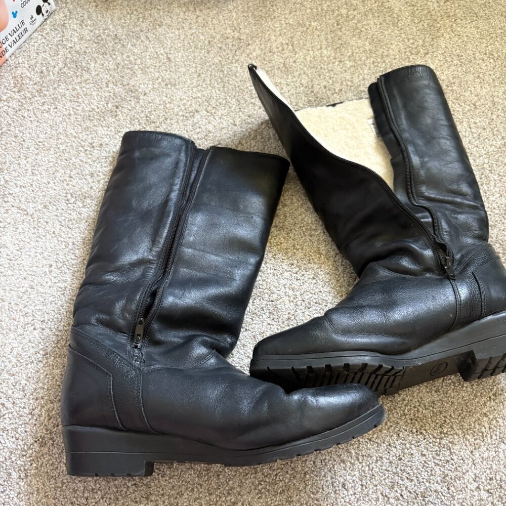 Blondo Lined Winter Boots Black Size 11 Vintage Made in Canada - Picture 6 of 11